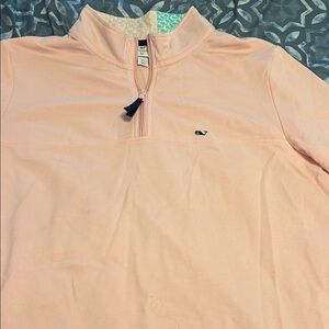 Vineyard Vines Light Pink Half-Zip Pullover